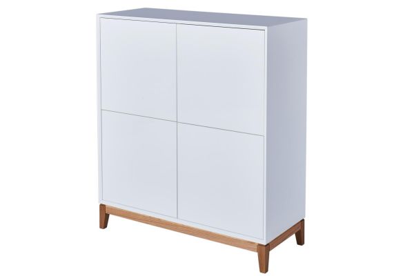 Featured image of post Sideboard Hochglanz Wei Eiche Viel stauraum dank der schubladen und der t renf cher