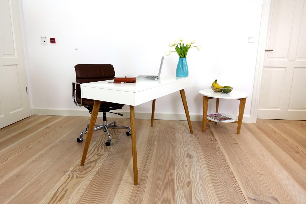 Schreibtisch Weiß Und Holz : Schreibtisch liva wei? holz beine eiche modern sekret?r Schreibtisch Weiß Und Holz : Schreibtisch liva wei? holz beine eiche modern sekret?r